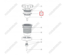 Уплотнительное кольцо прожектора Aquaviva LED/UL-50 Уплотнительное кольцо прожектора Aquaviva LED/UL-50