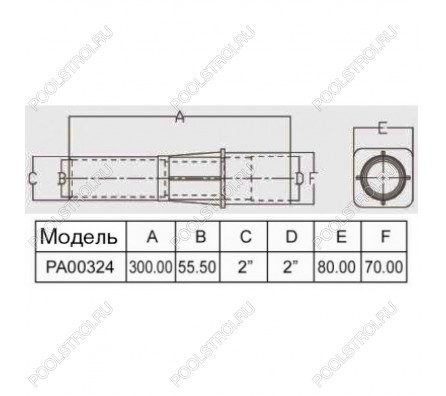 Стеновой проход для подключения фосунки. подкл. 2
