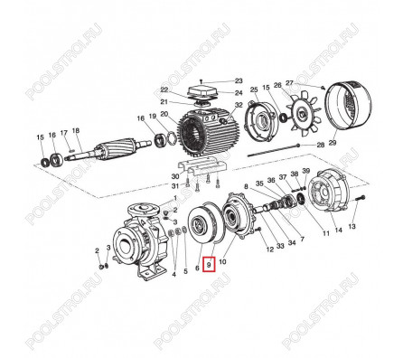 Прокладка насосов Saer IR4P Cast Iron (54760167)
