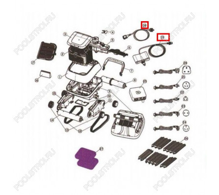 Плавающий кабель для Aquaviva Black Pearl 7310 (33110/33290)